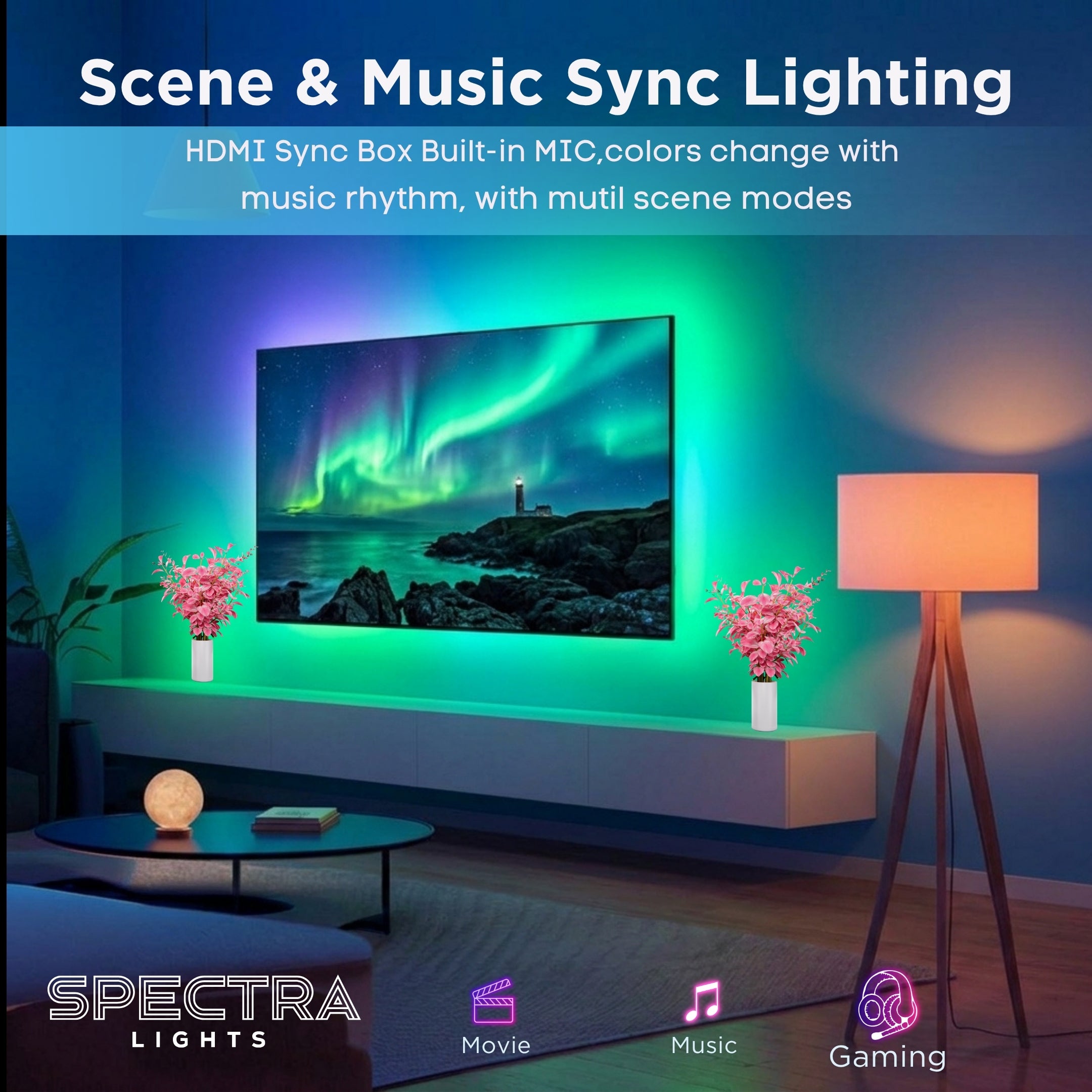 Spectra HDMI Sync Box 2.1 TV Backlight Kit