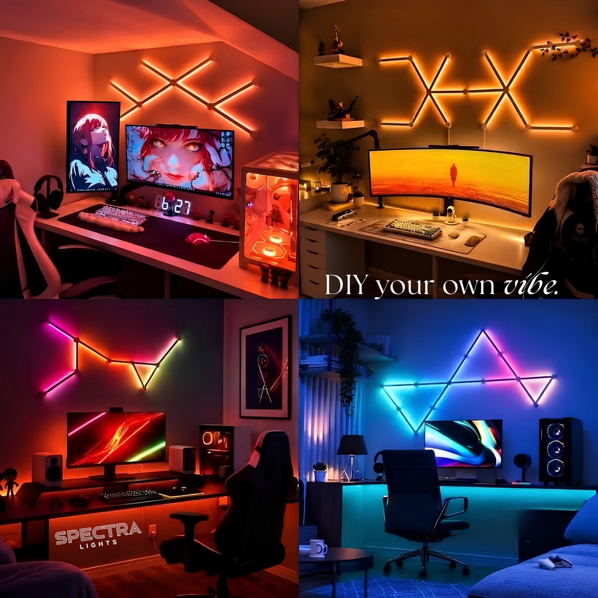 Spectra RGBIC LED Light Lines – 9-Pack