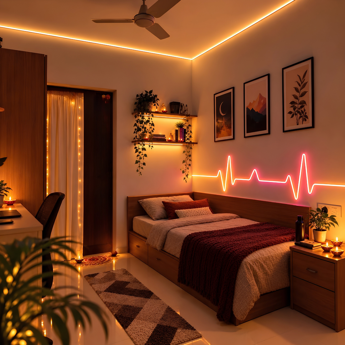 Spectra Lights Neon LED Rope Light – Flexible Waterproof Decorative Strip for Home, Bedroom, Gaming Setup & More