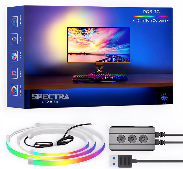 Monitor Backlight Sync Kit – Spectra Lights. Sizes 24-32 Inch