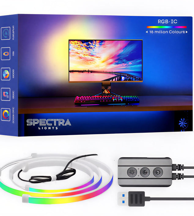 Monitor Backlight Sync Kit – Spectra Lights. Sizes 24-32 Inch